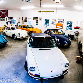 Classic Porsche Collection in Organized Garage - Rusty from Lakemont, GA