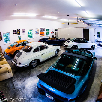 Classic Porsche Garage with Tools and Decor - Rusty from Lakemont, GA