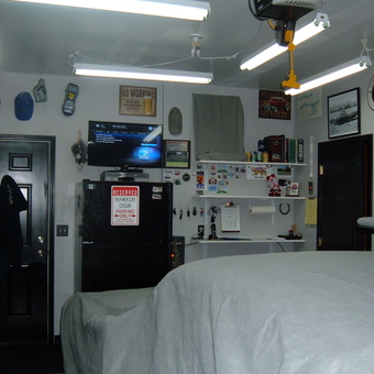 Organized Garage with Wall Decor and Covered Car - RON from WENATCHEE, WASHINGTON