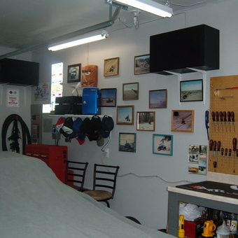 Organized garage with tool pegboard and wall cabinets - RON from WENATCHEE, WASHINGTON