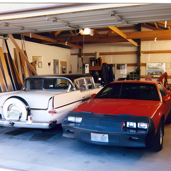 Classic and Modern Cars in Spacious Wooden Garage - Richard from Chelan Falls, WA