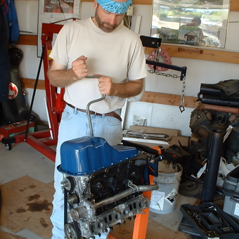 Garage Engine Rebuild With Tools and Stand - Richard from Chelan Falls, WA