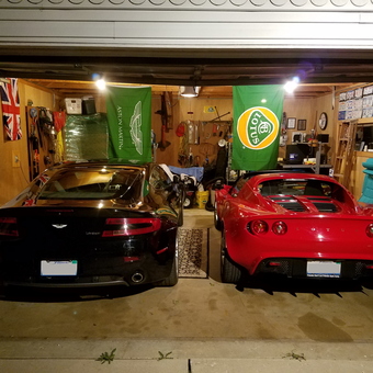 Luxury Car Garage With Tools and Wall Decor - Erv from Park Ridge, Illinois