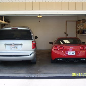 Two Car Garage With Wall Shelving and Storage - Ron from Franklin, WI