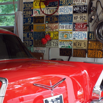 Classic Car and Vintage License Plate Wall Display - Joseph Sansone from Wilmington, DE