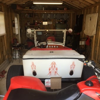 Classic Roadster and Tools in Organized Garage - Dean from Broomall, Pa