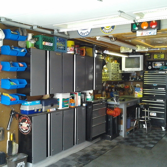 Organized Garage With Cabinets, Tool Chests, Wall Storage - Ted from Clifton, NJ