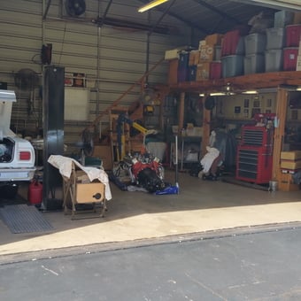 Classic Car Lift, Tool Chest, and Storage Bins Garage - Rich from Frostproof, FL