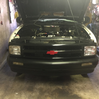 Chevy Truck Engine Work in Organized Garage - Jimbo from Drexel hill, Pa