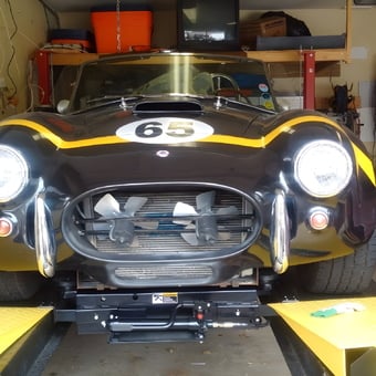 Classic Car on Lift with Tools and Compressor - Automan from Waterloo, Ontario