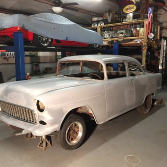 Classic Car Restoration Garage with Lift and Wall Signs - Mike Sprinkle from Beaumont, TX