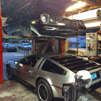 Classic Car Lift with DeLorean and Camaro - Robert from Oviedo, Fl
