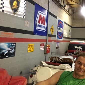 Classic Garage with Vintage Cars and Retro Signs - Jack from Arlington hts, Ilinois