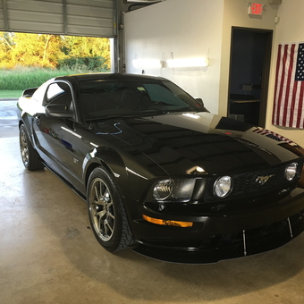 Black Ford Mustang GT in Organized Garage - TulsaAutoSpa from Broken Arrow, Oklahoma
