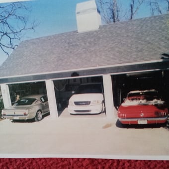 Three Car Garage with Classic Mustangs and Truck - Jim from Eucha, Oklahoma