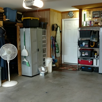 Organized Garage with Storage Cabinets and Tools - James Garage from Sumter, SC
