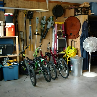 Organized Garage with Storage Cabinets and Tools - James from Sumter, Sc