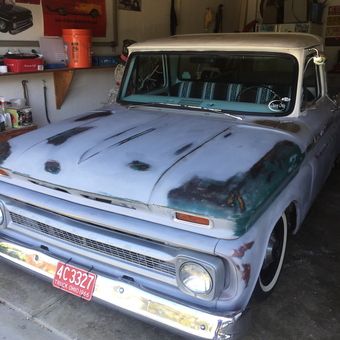 Classic Chevy Truck with Patina in Garage - Jordan from Gahanna, OH