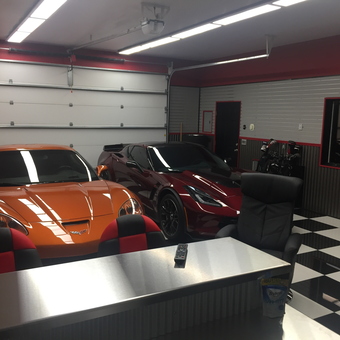 Luxury Corvette Garage with Office and Golf Gear - Rusty from Casper, Wyoming