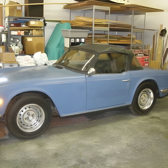 Classic Blue Convertible in Organized Garage - David Parker from Manchester, Tennessee
