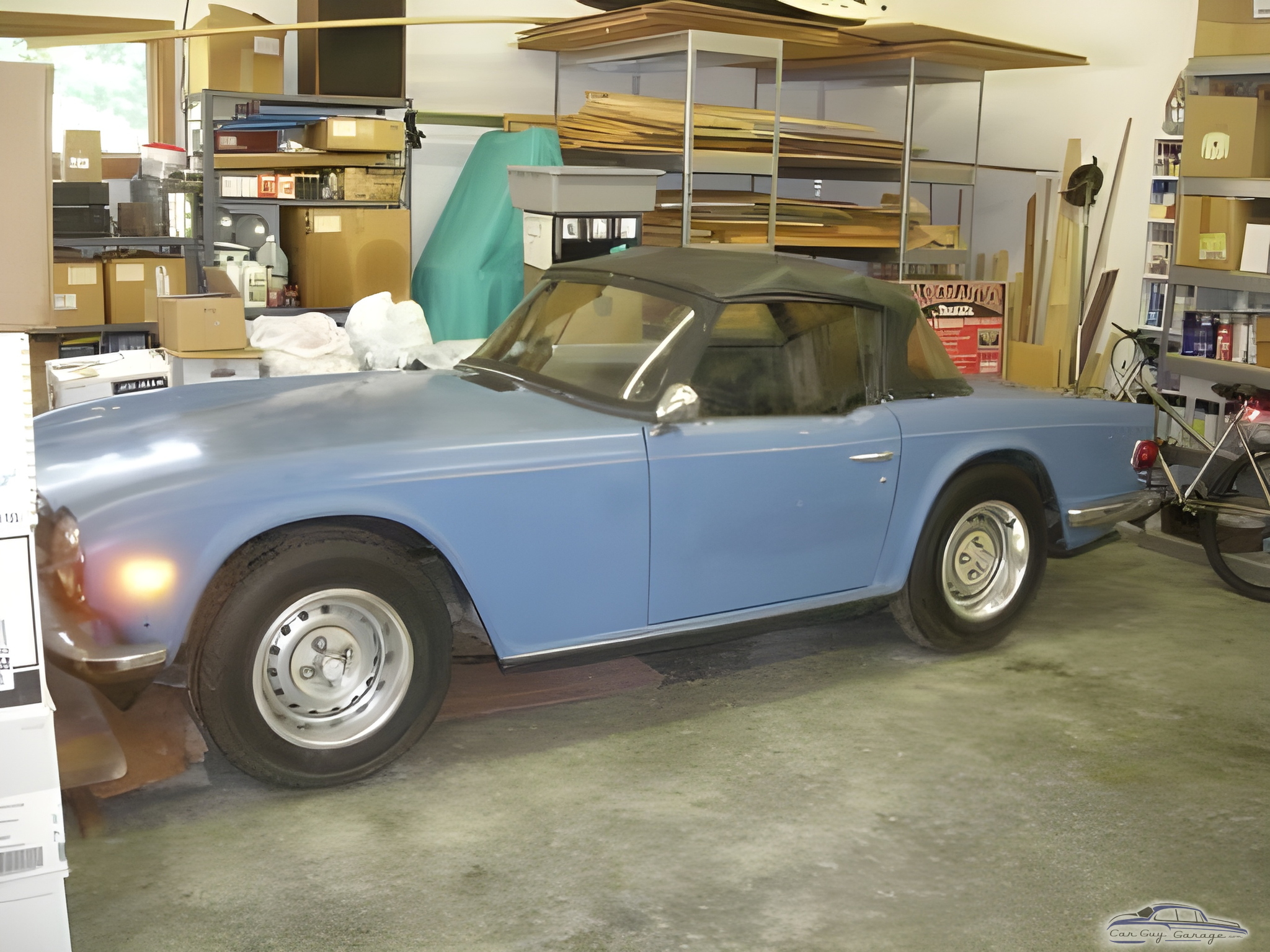 Classic Blue Convertible in Organized Garage - David Parker from Manchester, Tennessee
