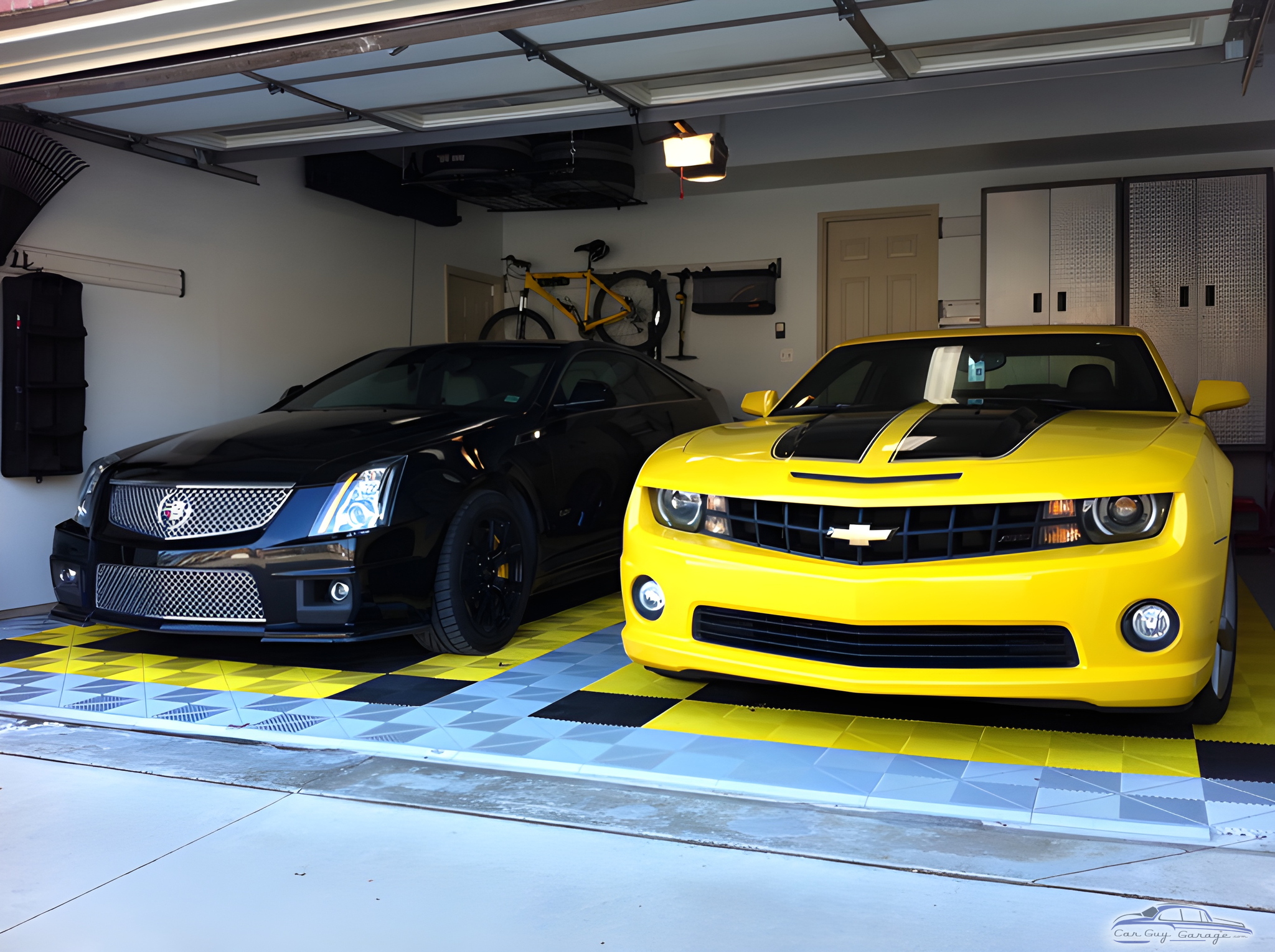 Garage with Classic Cars, Modular Flooring, Cabinets - Rob from Rochester, MI