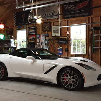 Corvette Garage with Traffic Light and Wall Decor - Keith G from Camden, SC