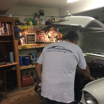 Classic car repair in a personalized garage - Bob Wilhelmi from SHAWNEE, KS