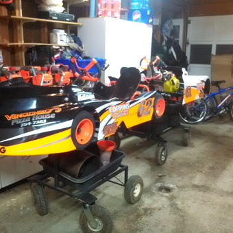 Go Kart Storage with Tools and Bicycles - MKNBOOST from Lewiston, New York