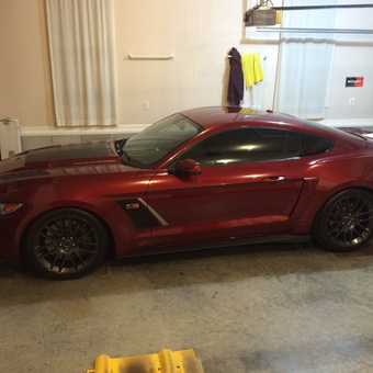 Red Roush Mustang in Clean Garage - Mike Giglio from Morrison, TN