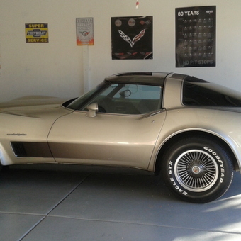 Classic Corvette With Garage Wall Signs - Brian from Oceanside, ca