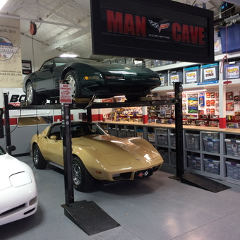 Corvette Garage with Car Lift and Storage - Vander's Vettes from Panama City, FL