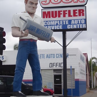 Large Muffler Man Statue at Auto Service Center - Ski99 from Escondido, CA