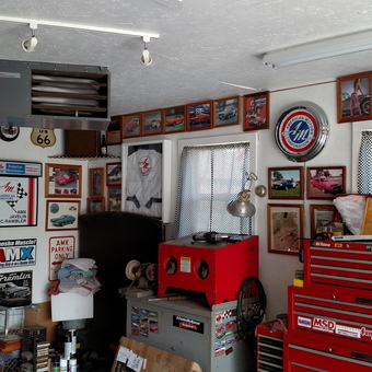 Classic Car Wall Art and Tool Chests Garage - AMXAL from SANDWICH, IL