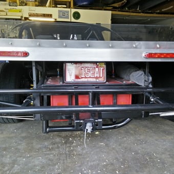 Race Car Rear View with Custom Plate - Dogman from Melbourne, Florida