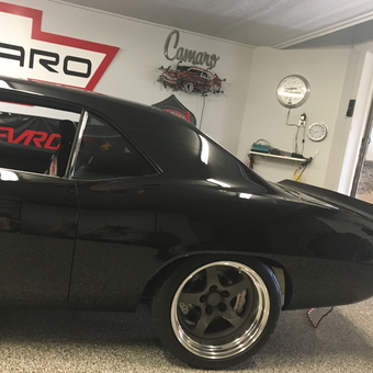 Garage with Camaro Decor, Wall Clocks, and Signs - Jerry from Sacramento, California