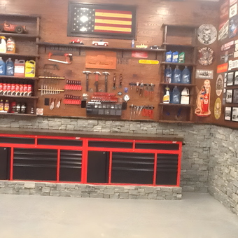 Organized Garage with Tool Storage and Wall Decor - RALPH from DANBURY, CONN