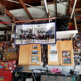 Organized Garage With Cabinets, Tool Chest, and Workbench - Tom from Corona, CA