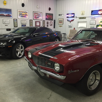 Classic and Modern Camaros with Neon Signs - Dean from Anderson, In
