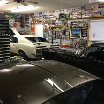 Classic Car Garage with Wall Decor and Storage - Zip from Sumter, SC