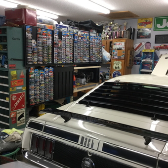 Organized Garage With Mustang, Storage Bins, and Diecast Cars - Zip from Sumter, Sc