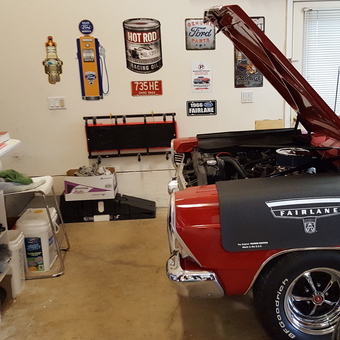 Classic Ford Garage with Wall Signs and Tools - Hoop from El Dorado Hills, Ca