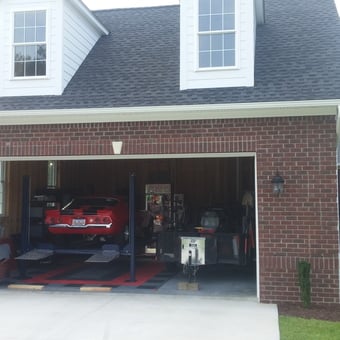Classic Car Lift and Garage Storage Setup - Mr. Z from Murrells Inlet, South Carolina