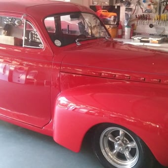 Classic Red Car in Organized Garage Workshop - Terry from Port Charlotte, Florida