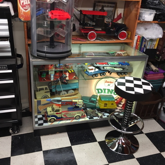 Garage Display with Tool Chest and Checker Stool - Wes from Grafton, Wv