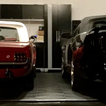 Classic and Modern Mustangs with Garage Cabinets - Don from Marysville, OHIO