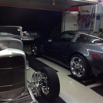 Classic and Modern Cars in Organized Garage - Tim from Indianapolis, Indiana