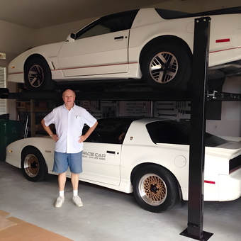 Garage Car Lift with Two Classic Cars - Michbc3 from Port St. Lucie, Florida