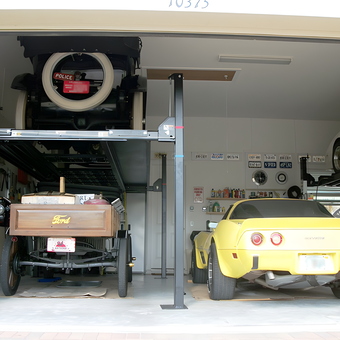 Classic Car Garage with Vehicle Lifts and Wall Storage - Michbc3 from Port St. Lucie, Florida