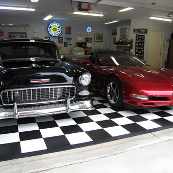 Classic and Modern Cars on Checkered Floor - Steve from Morton, IL